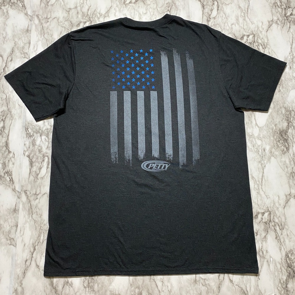Bubba Wallace #43 Nascar Richard‎ Petty Motorsports Mens T Shirt Dark Gray Sz XL - Picture 4 of 7